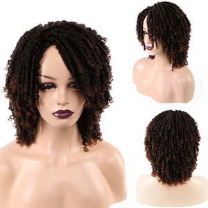 Amir High Quality Synthetic Dreadlocks Jamaican Cheap Male Afro Wig Short Dreadlock Wigs for Black Women Daily Party