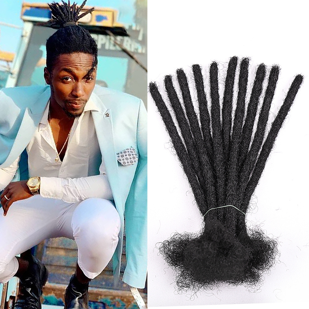 Kinky Ombre Toupee Soft Dread Locks Crochet Synthetic Hair Dreadlocks Extension Machine Dreadlocks For Black Men And Woman