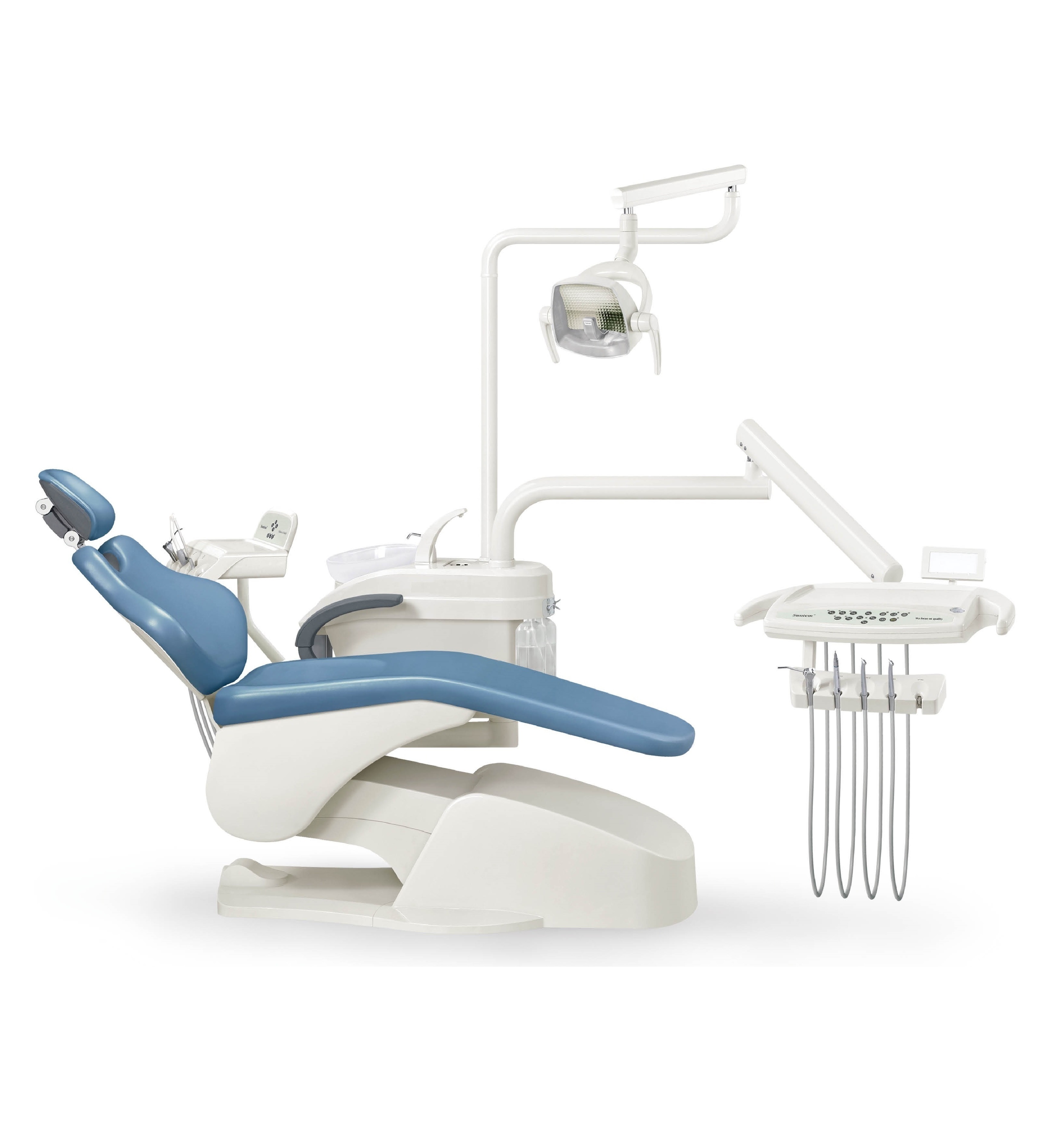 Electric down-mounted suntem AM-D303 complete Dental Chair Unit with led light