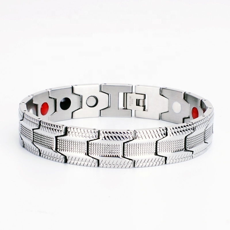 Hot sell Healthy Bio Germanium stainless steel  Energy Magnetic Bracelet For Men&Women