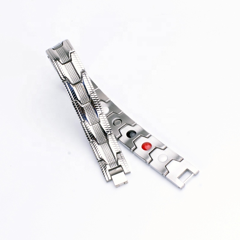 Hot sell Healthy Bio Germanium stainless steel  Energy Magnetic Bracelet For Men&Women