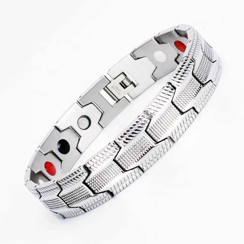 Hot sell Healthy Bio Germanium stainless steel  Energy Magnetic Bracelet For Men&Women