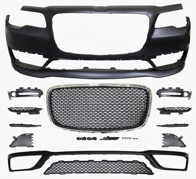 CAR AUTO SPARE PARTS FRONT BUMPER FOR CHRYSLER 300 SEDAN SRT8/S MODEL 2015-2019 BODY KIT FRONT PANEL