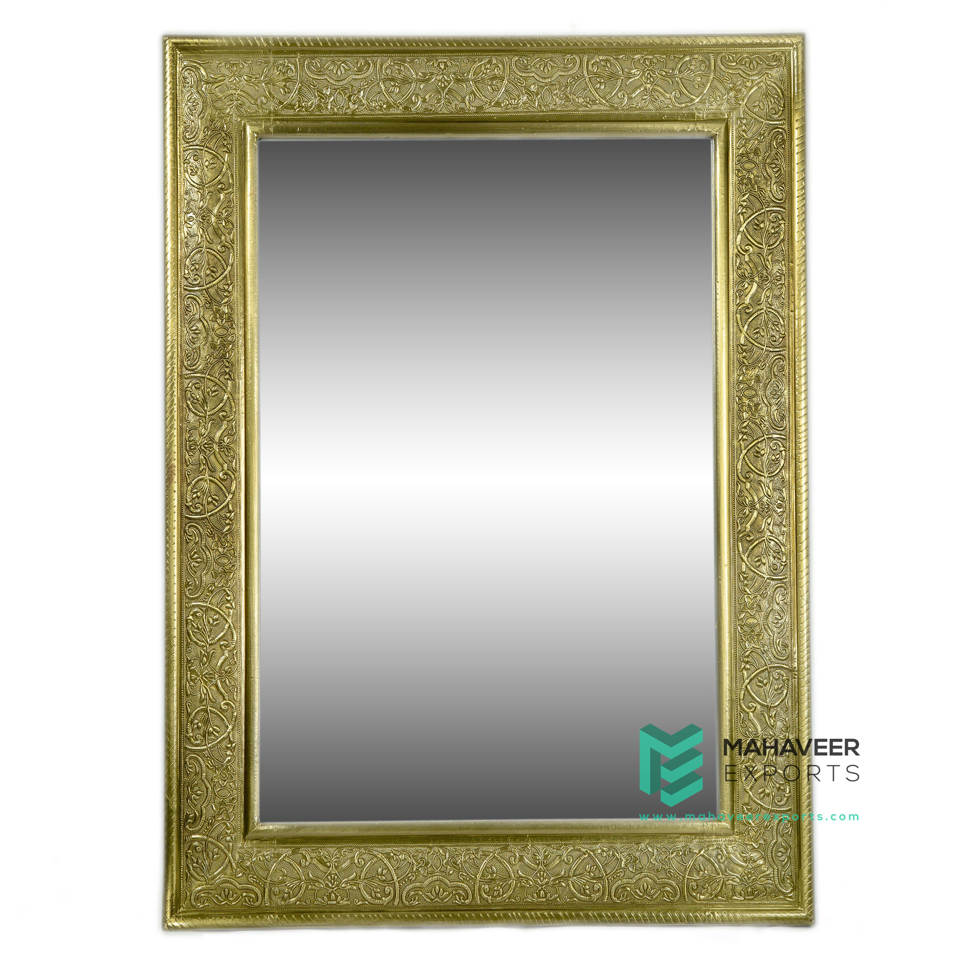 Best Selling Wooden Hand Carved Mirror Frame with Mirror Distressed Finish Home Decor Furniture for Living Room / Bedroom