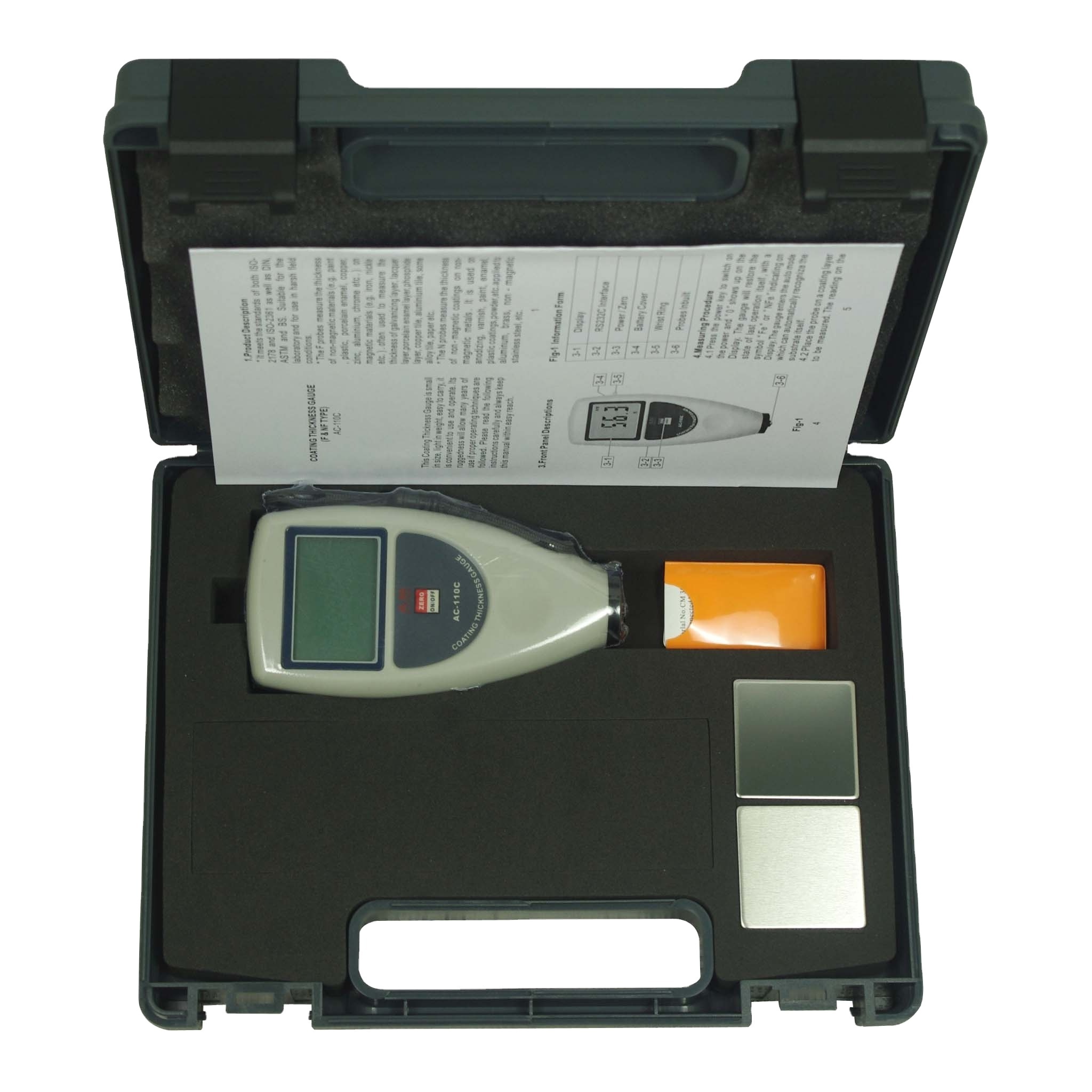 Portable digital Car paint coating thickness gauge 0-1250um