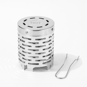 Camping Mini Heater Portable Stainless Steel Tent Stove Heating Cover for Hiking Traveling BBQ