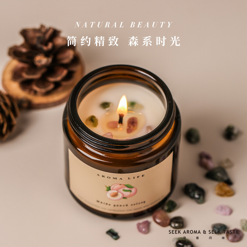 AMK Home decor wedding party decoration wax wholesale perfume candles luxury scented candle