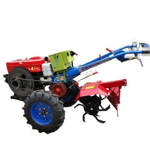 22hp Walking tractor rotary tiller household paddy field tiller multi-function ridge tiller,Garden Machines and Equipment