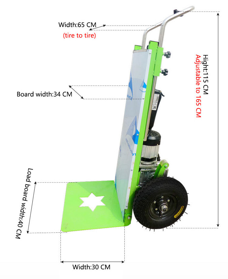 China Hot Selling Electric Stair Climbing Hand Truck Climber For Cargo Advanced Technology