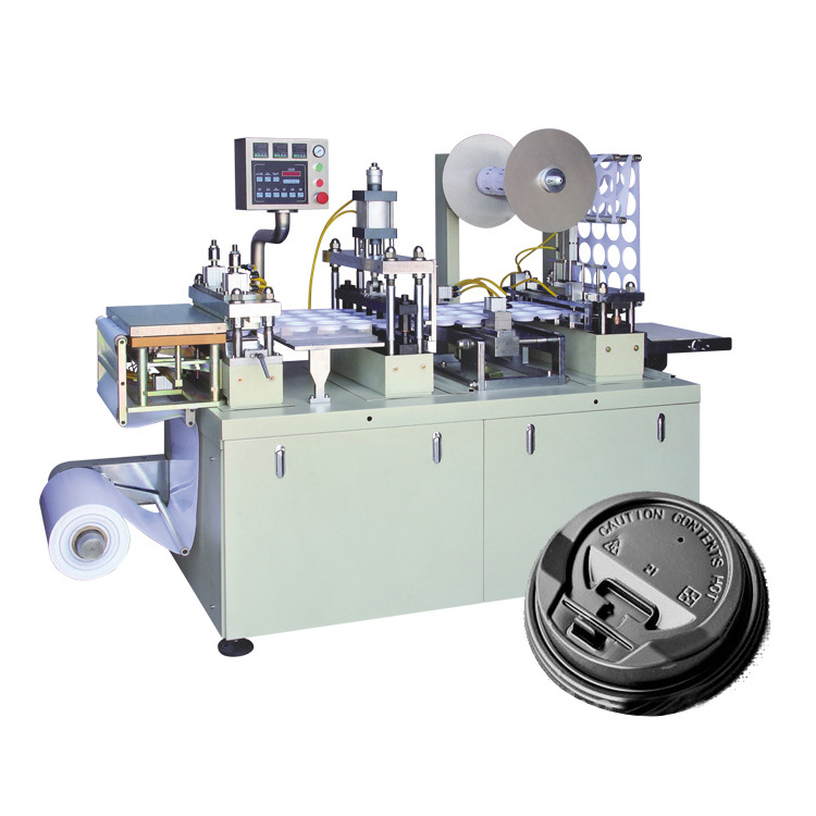 Automatic disposable plastic cup lid making machine for cup cover