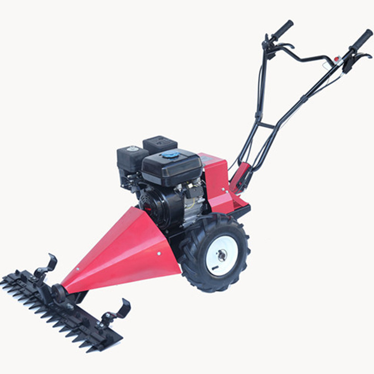 Diesel power scythe mower for garden grass mowing walk behind sickle bar mower for sale