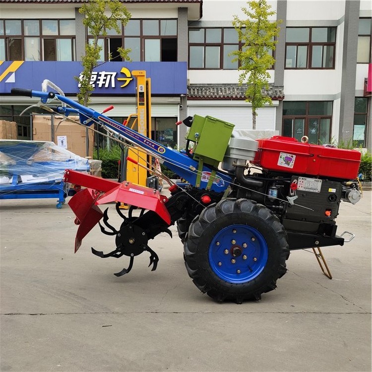 22hp Walking tractor rotary tiller household paddy field tiller multi-function ridge tiller,Garden Machines and Equipment