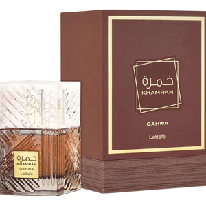 Eau de Perfume KHAMRAH QAHWA  100ml by Lattafa for Men and women long lasting Dubai Arabic perfumes