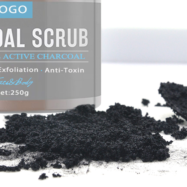 Private Label Exfoliating Scrub Natural Organic Body Skin Care Charcoal Men Face Scrub