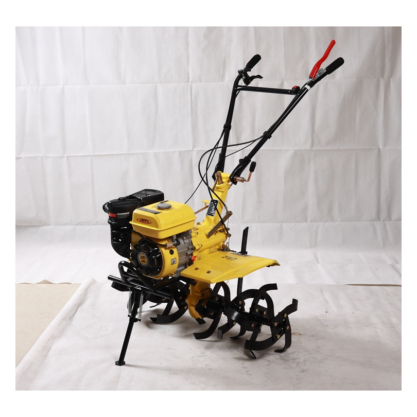 Multi-function Small Plowing Machine Gasoline Power Tiller Walking Tractor Rotary Garden Cultivator Mini Tractor with Plow