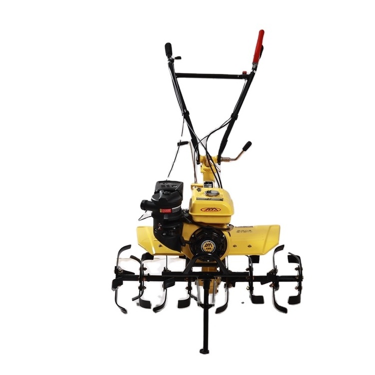 Multi-function Small Plowing Machine Gasoline Power Tiller Walking Tractor Rotary Garden Cultivator Mini Tractor with Plow