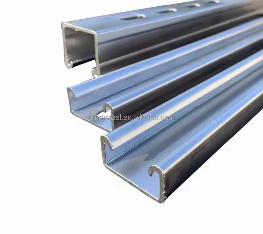 Manufacturer wholesale cold-formed C-shaped steel photovoltaic bracket galvanized 300*50mm C-shaped channel steel purlin