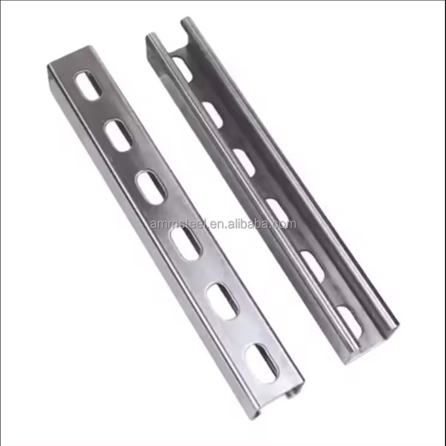 Manufacturer wholesale cold-formed C-shaped steel photovoltaic bracket galvanized 300*50mm C-shaped channel steel purlin