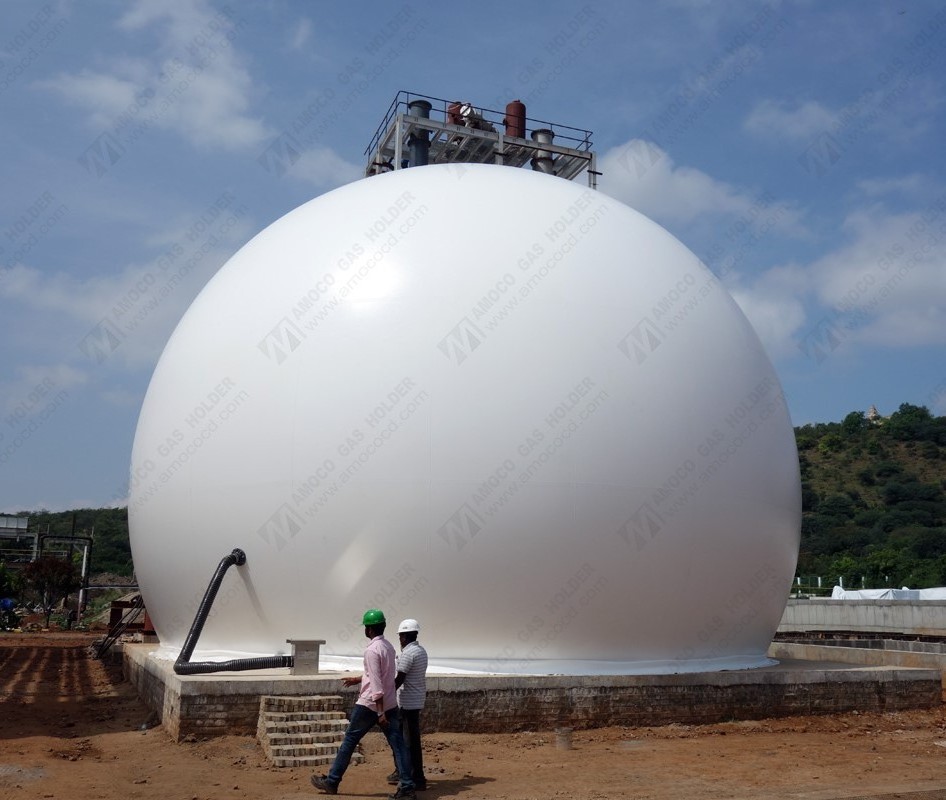 Double membrane gas balloon/ biogas storage balloon/ gas holder for biogas plant