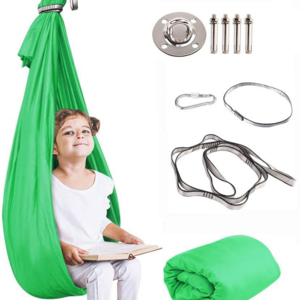 Kids Indoor Outdoor Sensory Chair Kids Swing Seat Hanging Hammock Chair for Autism ADHD and Sensory Processing Disorder