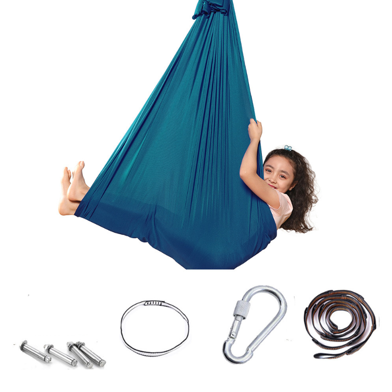 Kids Indoor Outdoor Sensory Chair Kids Swing Seat Hanging Hammock Chair for Autism ADHD and Sensory Processing Disorder