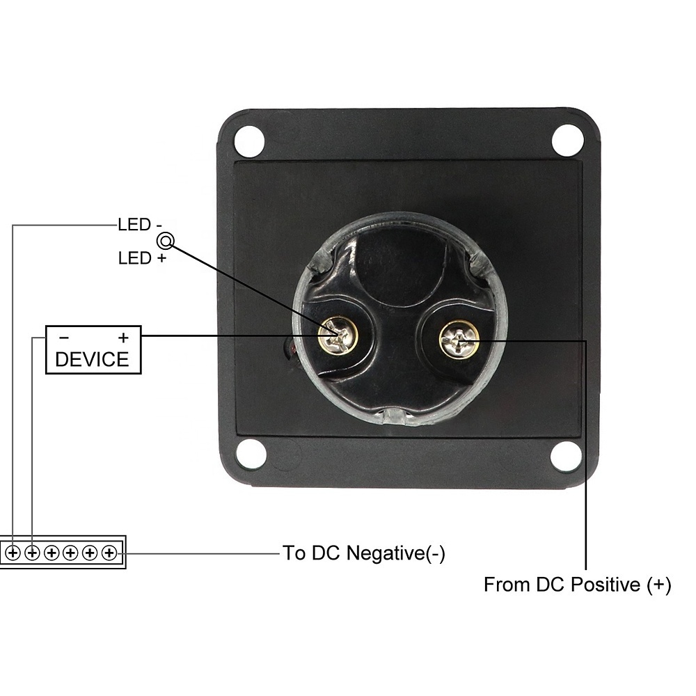 12V DC Universal Carbon Fiber Electric Key Switch with CE Certification for Vehicles