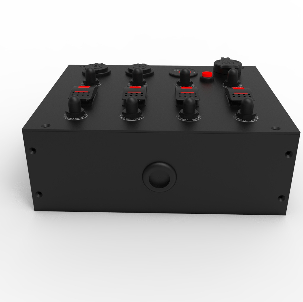 OEM Customized 12V Camper Control Panel Box for Power Distribution ...