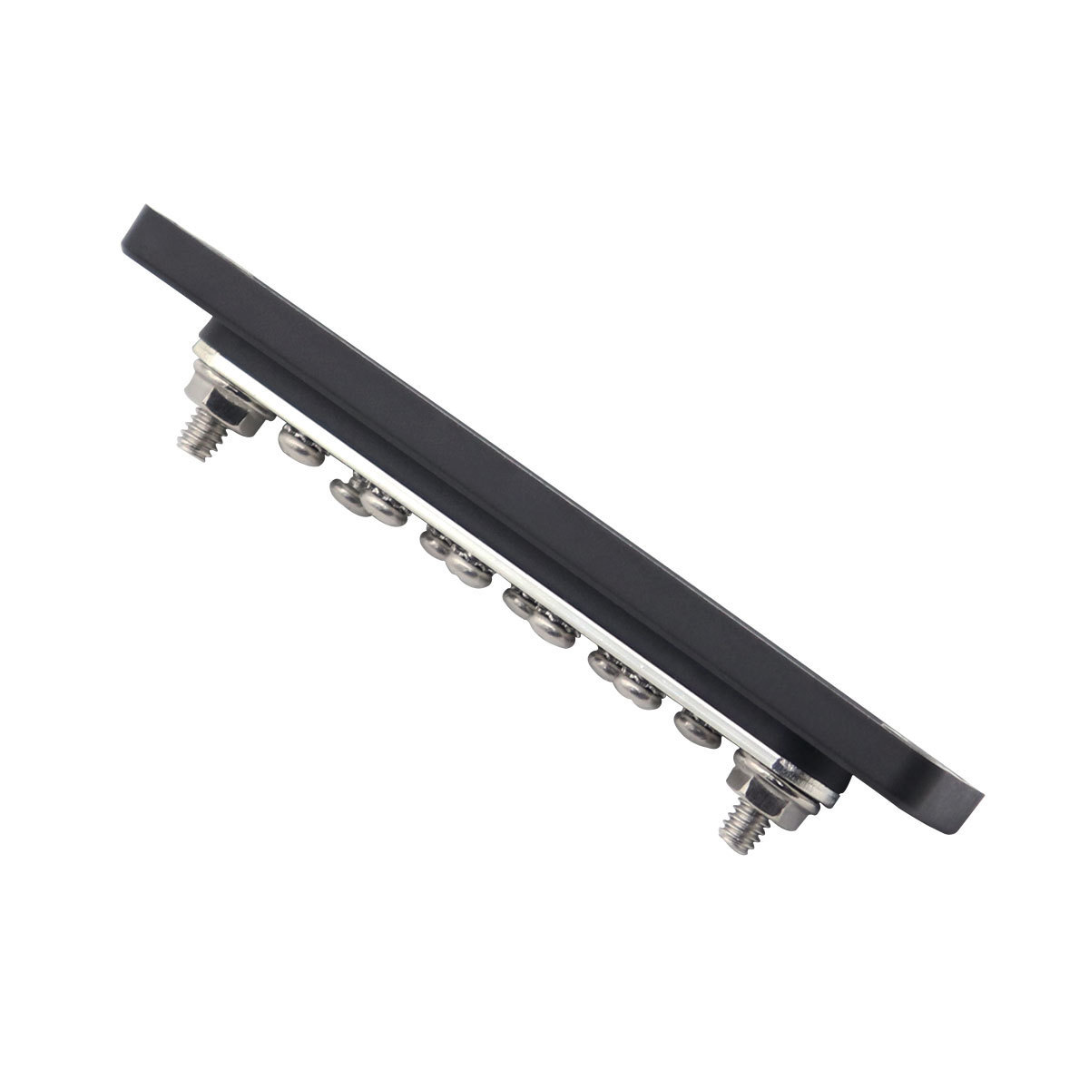 Amomd 10-Way 48V DC Terminal Copper Bus Bar 150A Current Rating Steel ABS Stainless Steel for Car RV Marine Solar