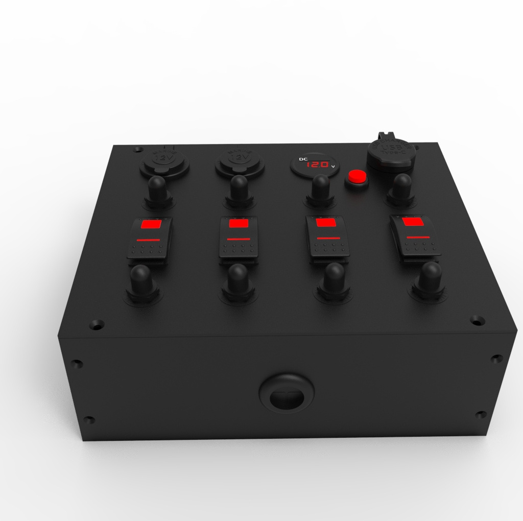 OEM Customized 12V Camper Control Panel Box for Power Distribution ...
