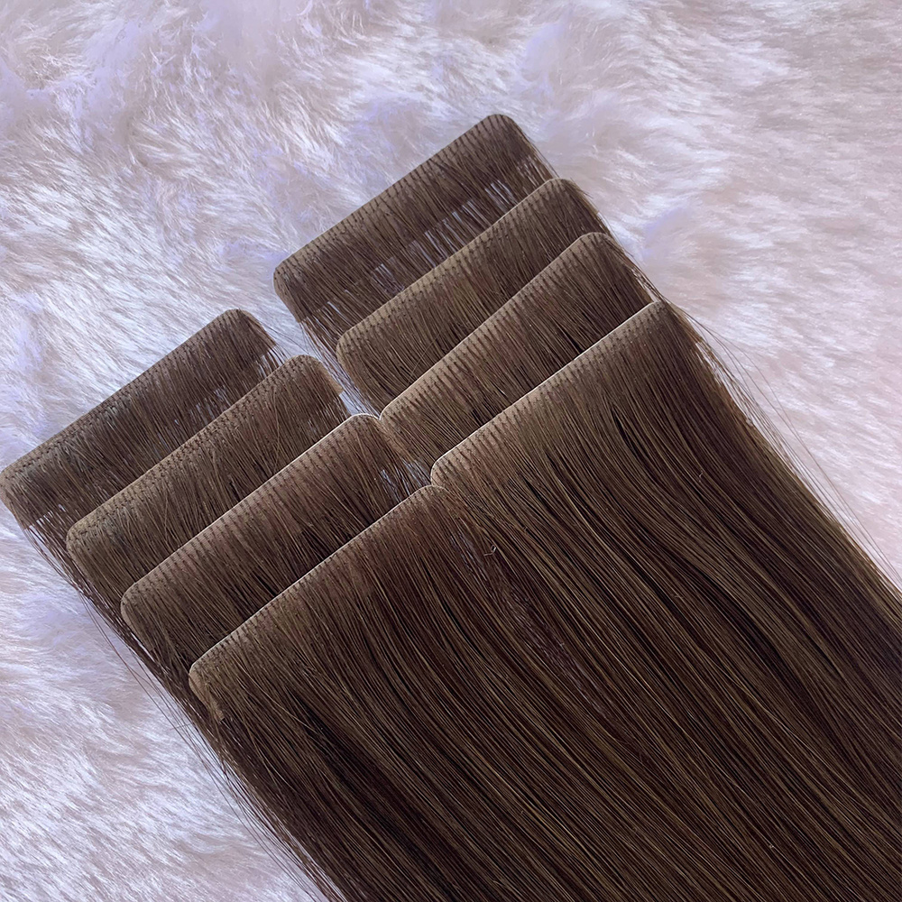 Wholesale Invisible Tape In Remy European Human Hair Seamless Injection Double Drawn Natural Tape In Hair Extensions