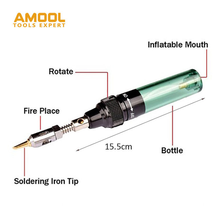 Multifunctional Soldering Iron About 450 Degrees 155Mm Butane/Gas Welding Pen Torch For Welding Machine