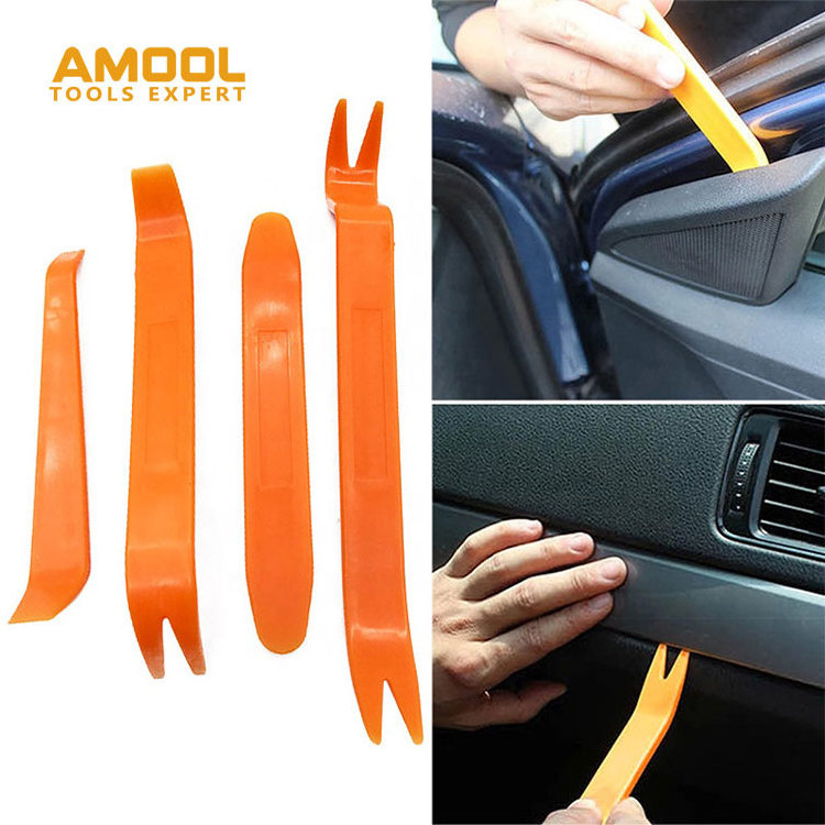 0.28Kg Weight Orange Abs Irom Door Clip Panel Trim Removal Car Auto Radio Unlock 12 Piece Vehicle Tool