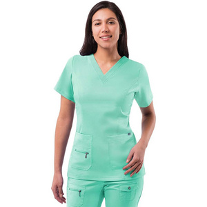 wholesale latest fashion design hair massage beauty salon staff women workwear SPA uniform for lady nurse uniform sets