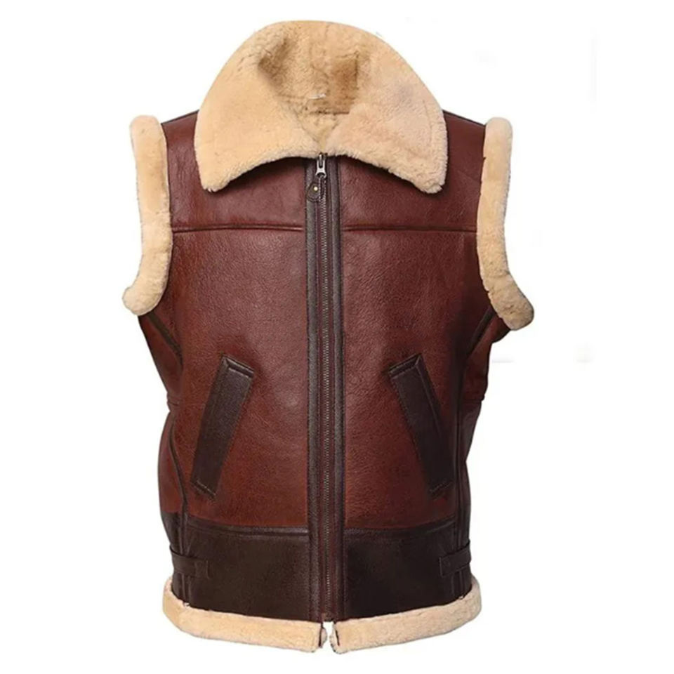 Hot Style Fashion Men's Women's Cheap Original Leather Vest High Quality Fur Vest Wholesale Custom Style Vest