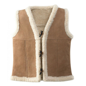 Hot Style Fashion Men's Women's Cheap Original Leather Vest High Quality Fur Vest Wholesale Custom Style Vest