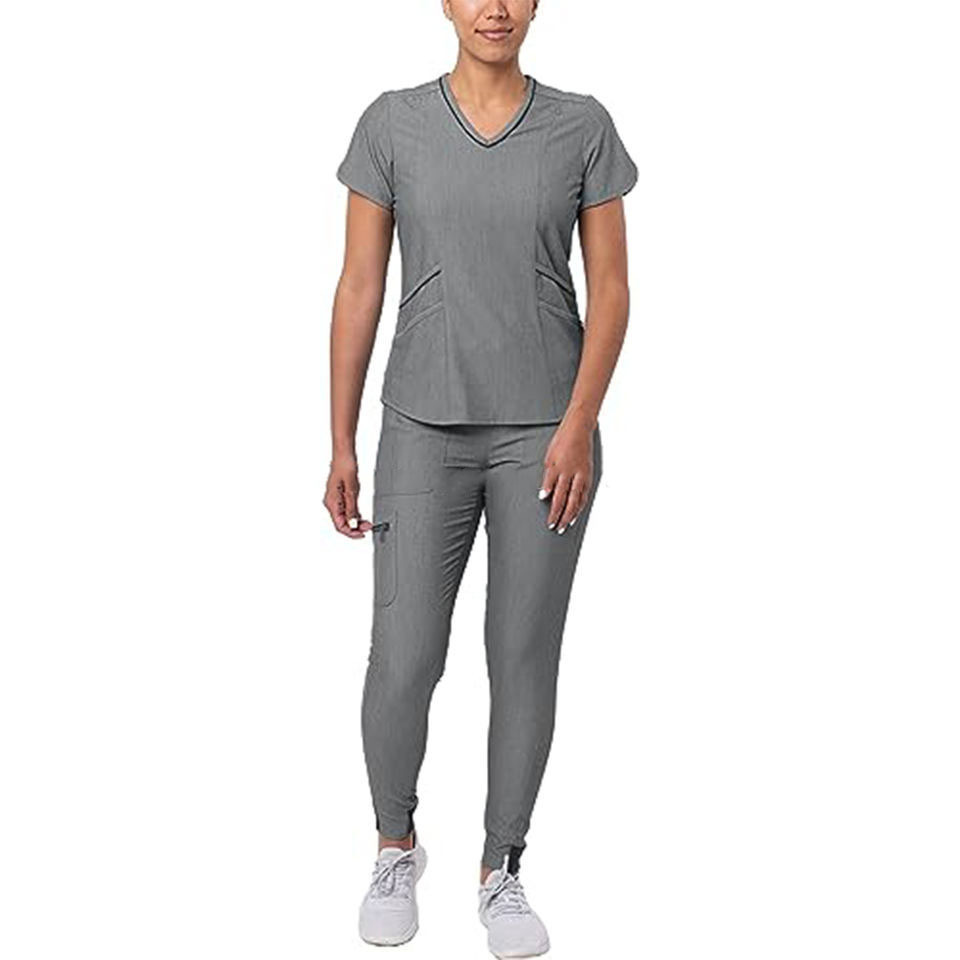 Hot Top quality Breathable women's nursing scrub sets straight pants tall hospital uniforms cute nursing scrubs sexy in stock