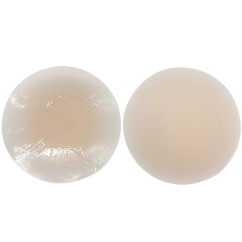 Round Shape No Glue Silicone Nipple Pasties 3.2 inches Women Reusable Waterproof Matte Silicone Nipple covers