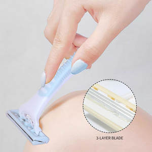 LMLTOP 3 blades Wholesale personal care  stainless steel safety shaving blade razor A0919