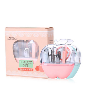 Lameila Wholesale High Quality Nail Manicure Set Cute Box Packaging Stainless Steel 9pcs Nail Clipper Set F0130