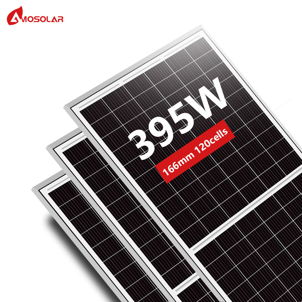 Amosolar A Grade Small 300w Solar Panel 370w 375w 380w 390w 395wPanel Solar Portatil For Home Use