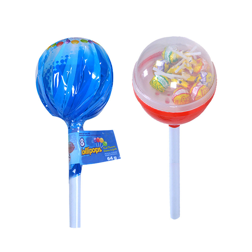 Amos sweets fruit flavor gummy giant lollipop candy kids meal candies hard jelly marshmallow lollipop