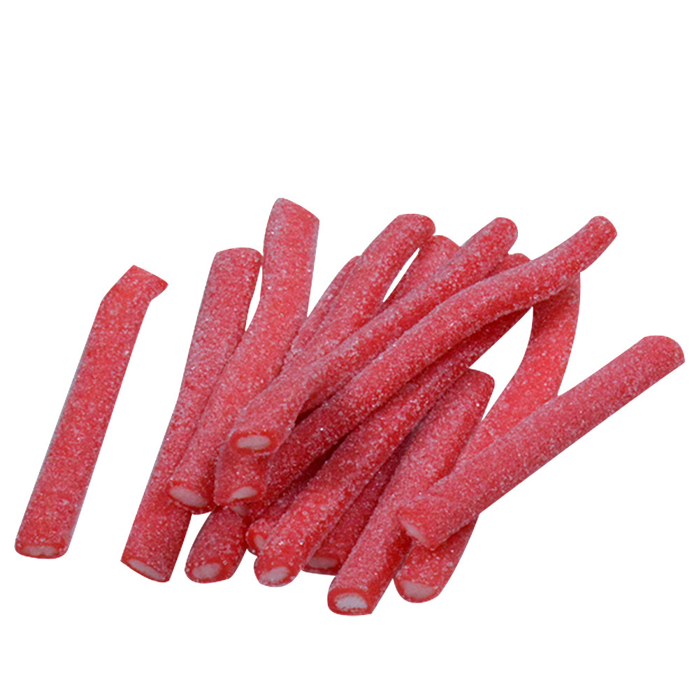 Amos 140g direct factory supply Sweets Caramelos Delicious tubes Sour Strawberry artificially flavoured Bonbon candy