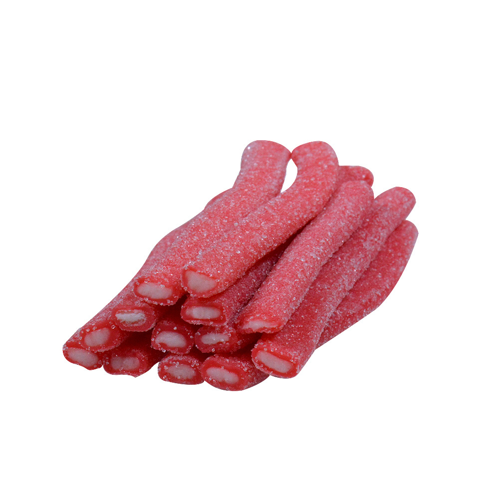 Amos 140g direct factory supply Sweets Caramelos Delicious tubes Sour Strawberry artificially flavoured Bonbon candy