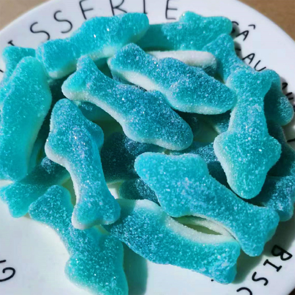 Halal Bulk Sweet and Candy Sour Flavor Different Shape Sugar Coated Gummy Candy