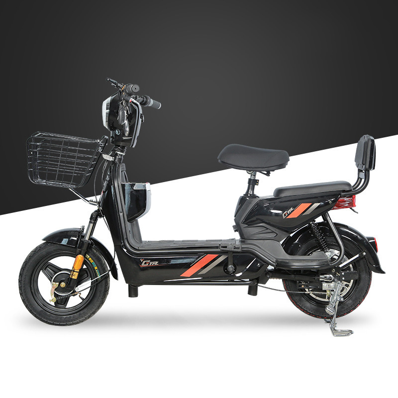 Popular Model 350w 500w Mobility Mopeds For Adult 2 Person Seat Lead Acid Battery 48v 12ah 23ah Scooter Electric Moped Bike