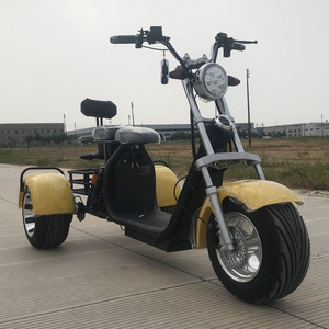 Amoto Three Wheels E Wide three Wheel Electric Trike Scooter Sidecar e scooter wide wheel