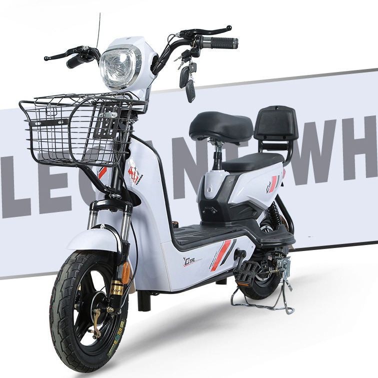 Popular Model 350w 500w Mobility Mopeds For Adult 2 Person Seat Lead Acid Battery 48v 12ah 23ah Scooter Electric Moped Bike