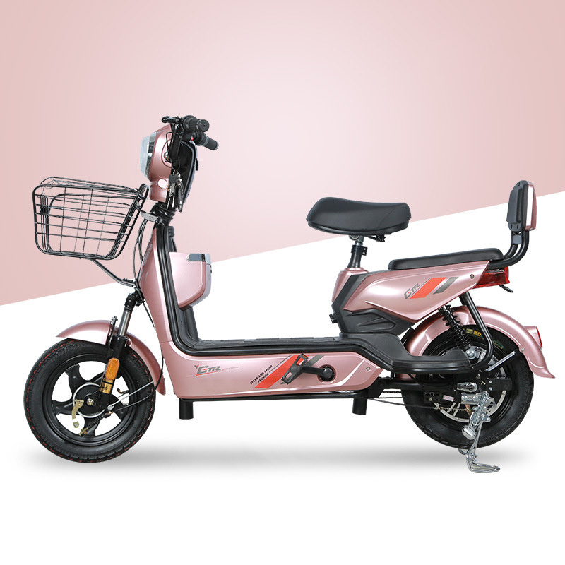 Popular Model 350w 500w Mobility Mopeds For Adult 2 Person Seat Lead Acid Battery 48v 12ah 23ah Scooter Electric Moped Bike