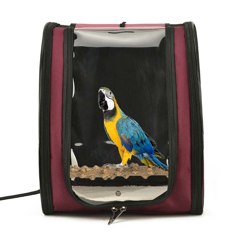 Portable Bird Carrier Cage Bag Breathable Parrot Out Backpack Pet Large and Small Birds Starling Travel Box Carrier