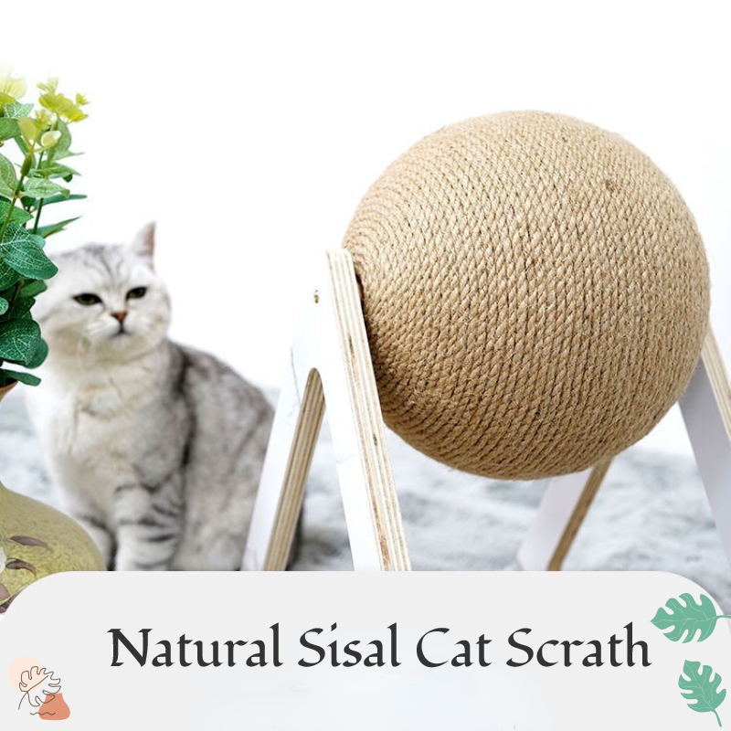 Cat Toy Kitten Scratch Paws Pet Grinding Scratching Cats For Scratcher Toys Interactive Cat Scratcher Sisal Rope Ball